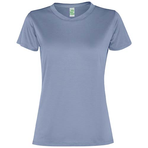 T-shirt promotionnel 100g manches courtes femme Slam Roly Bleu zen